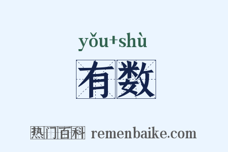 有数是什么意思的图片